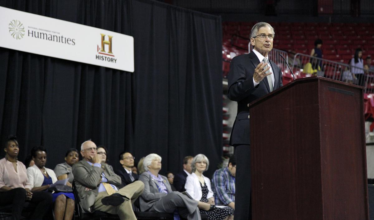 Chairman William Adams addressing participants at National History Day 2015