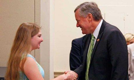 Rep Mark Meadows of North Carolina, 11th District congratulates National History