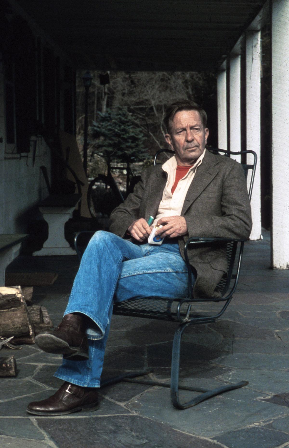 Photographic portrait of John Cheever