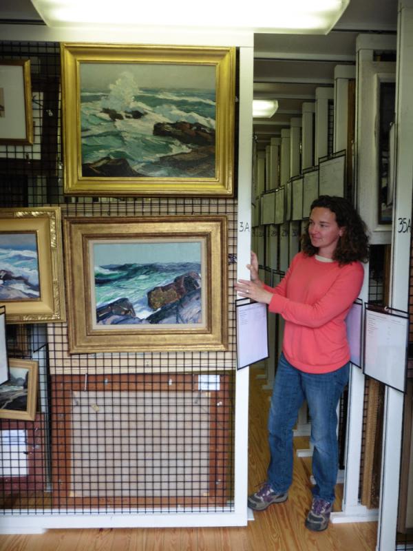 Inside the Monhegan Museum.