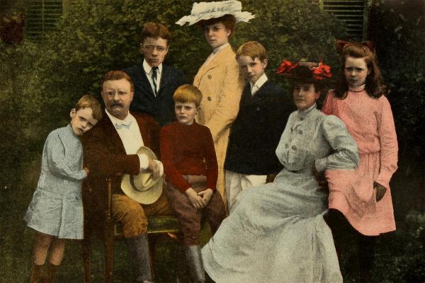 President Theodore Roosevelt with his family, 1903