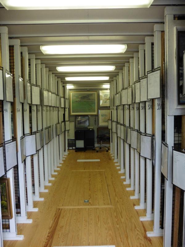 Inside the Ice House Vault at Monhegan Historical and Cultural Museum. 