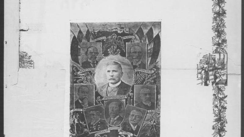 General Porfirio Diaz, President of Mexico, and His Cabinet.