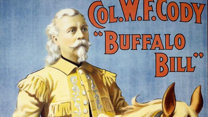 Col. Wm. F Cody, Buffalo Bill, poster, 1908