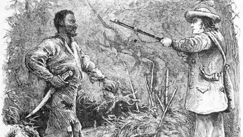 Discovery of Nat Turner, wood engraving