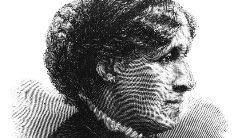 Louisa May Alcott, engraving from Harper's Weekly.